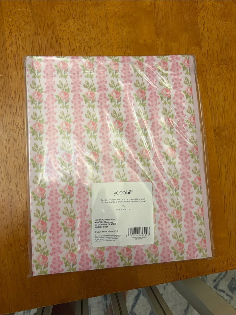 LoveShackFancy Blue Floral Poly Folder Set